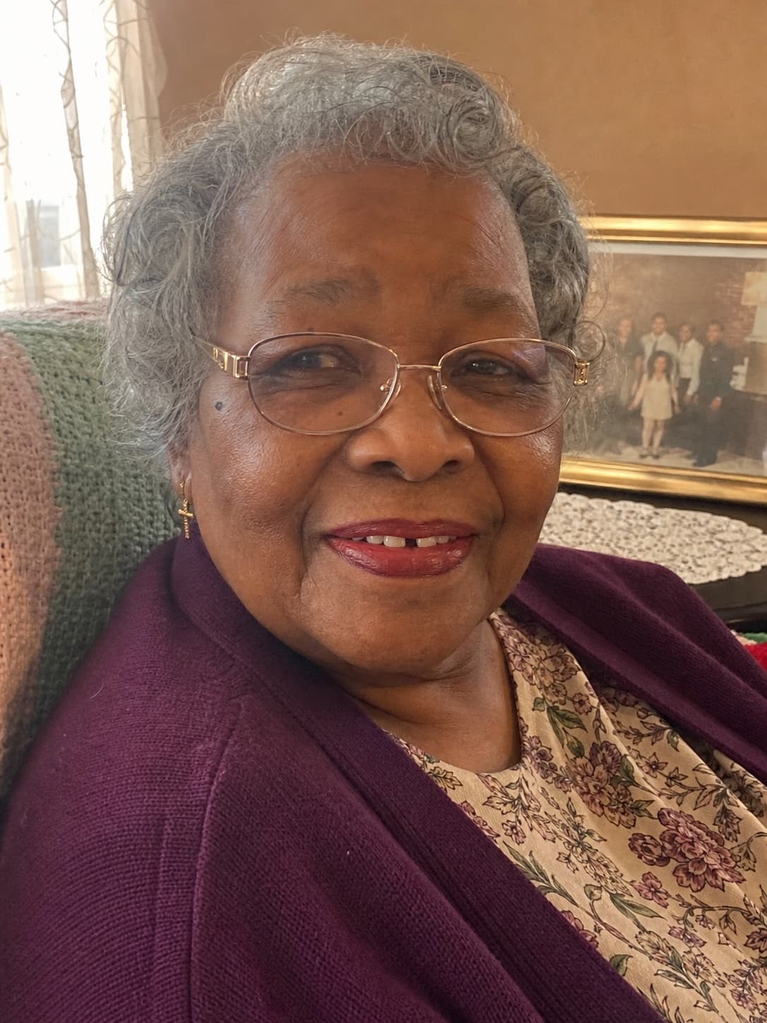 Gloria Mae Coleman at home