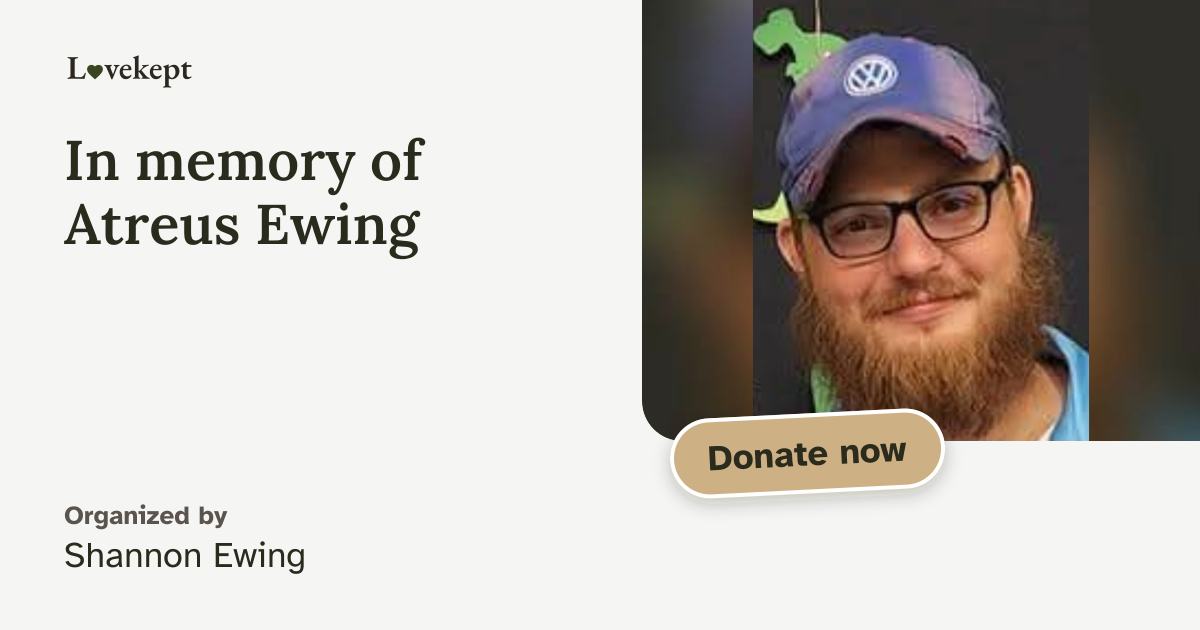 The share card for In memory of Atreus Ewing